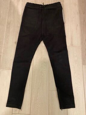 I Love Ugly Skinny Slouch Drop Crotch Zespy Joggers with zipper ankles